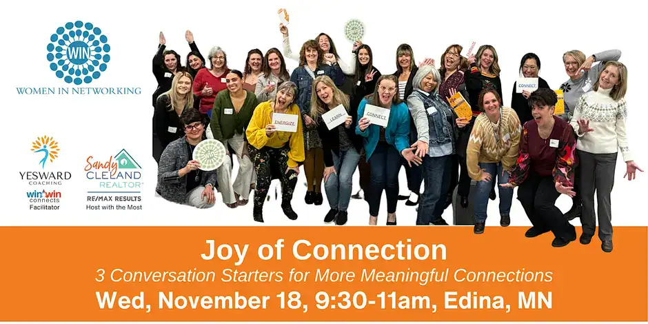 Group of women at Joy of Connection networking event in Edina, MN.